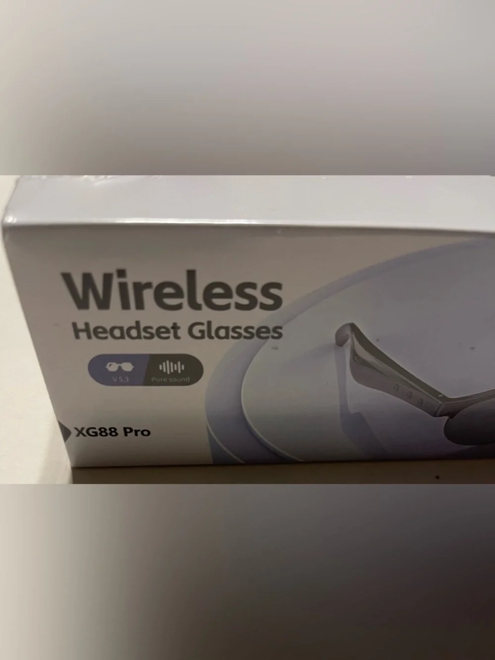 XG88 Pro Wireless Headset Glasses - Black